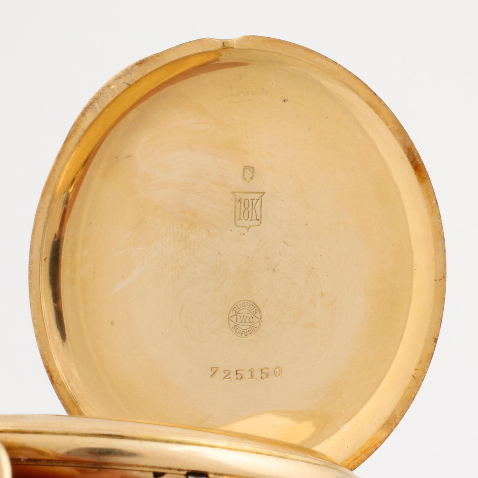 IWC, "Probus Scafusia", pocket watch, 49,5 mm, savonett.