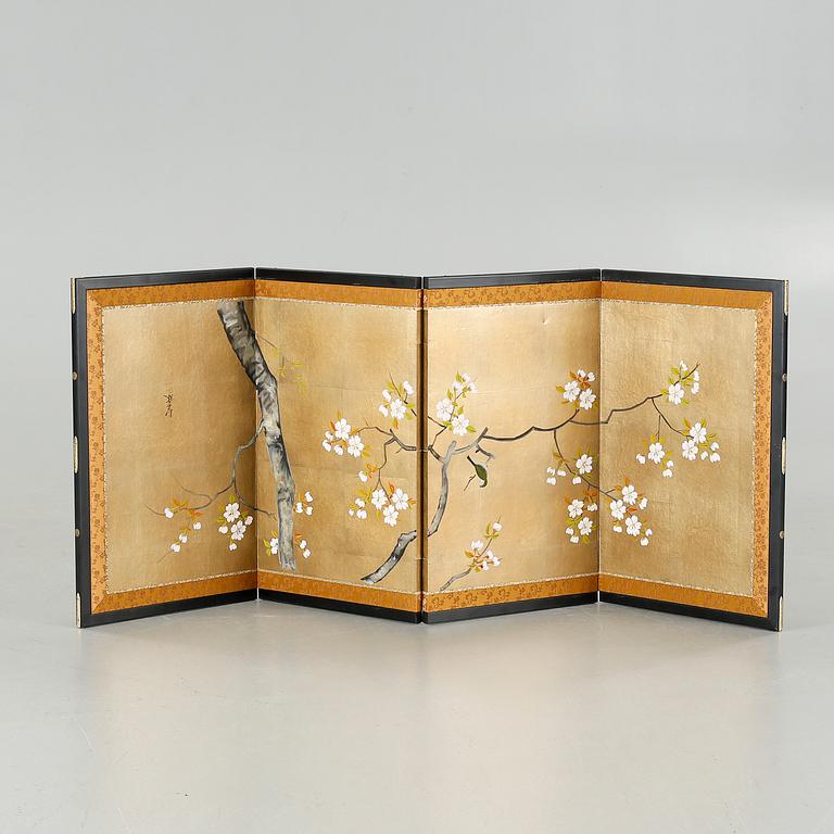 A Japanesetable folding screen, 20th century.