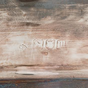 Vaser, ett par, silver och glass, London 1907.