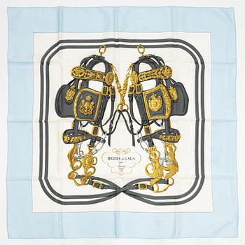 Hermès, a 'Brides de Gala' silk scarf.