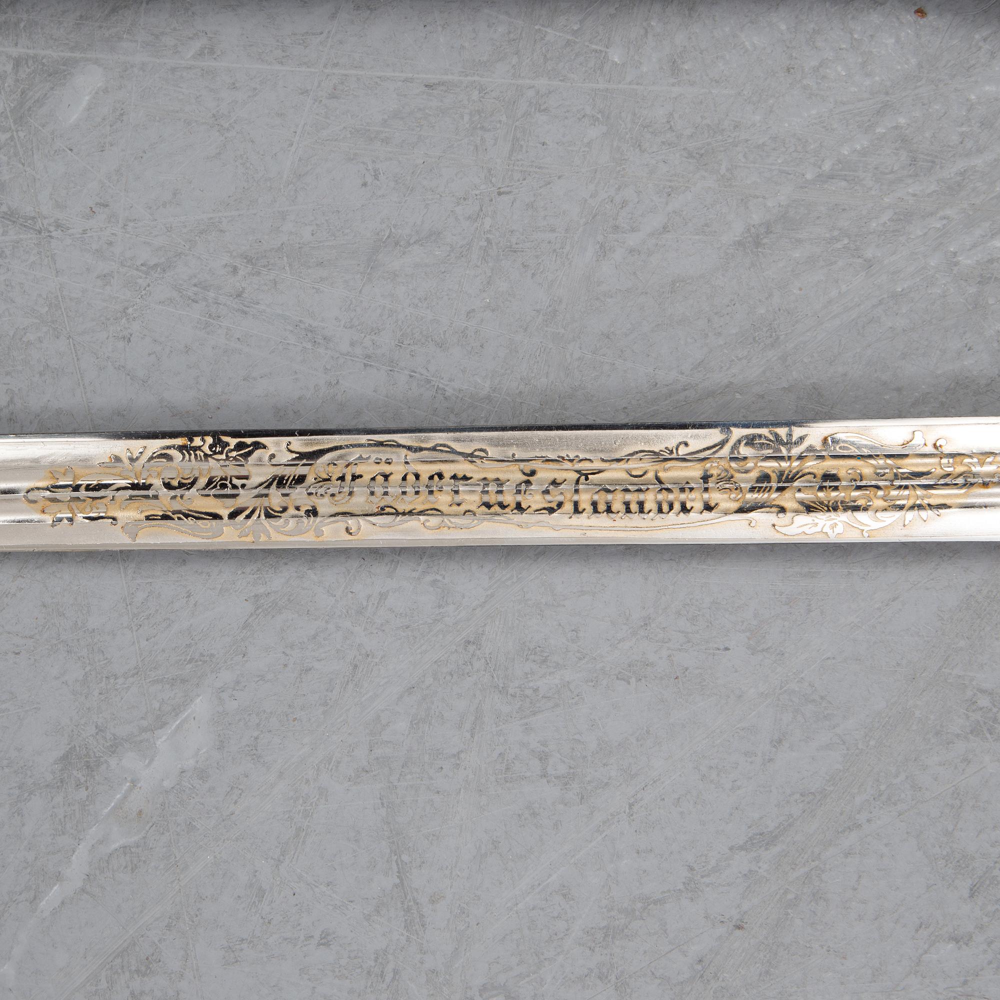 A Swedish infantry officer's sword 1899 pattern.