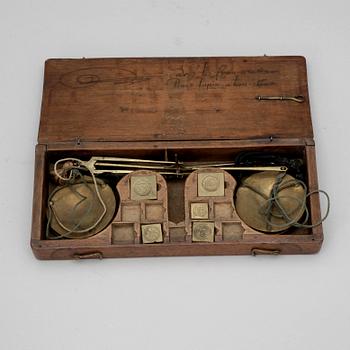 MÄTINSTRUMENT samt 3 VÅGAR, 17/1800-tal.