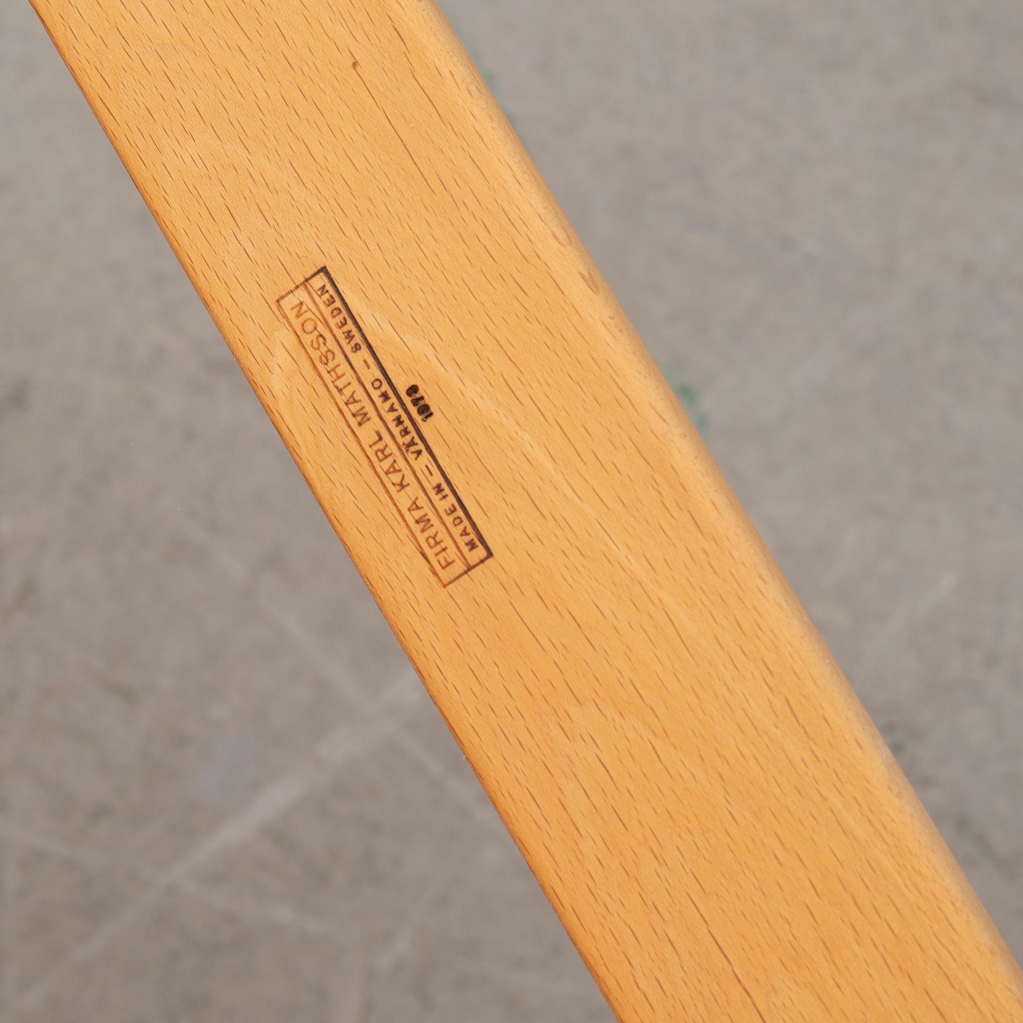 Bruno Mathsson, armchairs 1 pair, "Eva", Karl Mathsson Company, Värnamo, 1973.