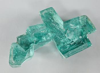 SKULPTUR, tillskriven Edvin Öhström, Lindshammars glasbruk.
