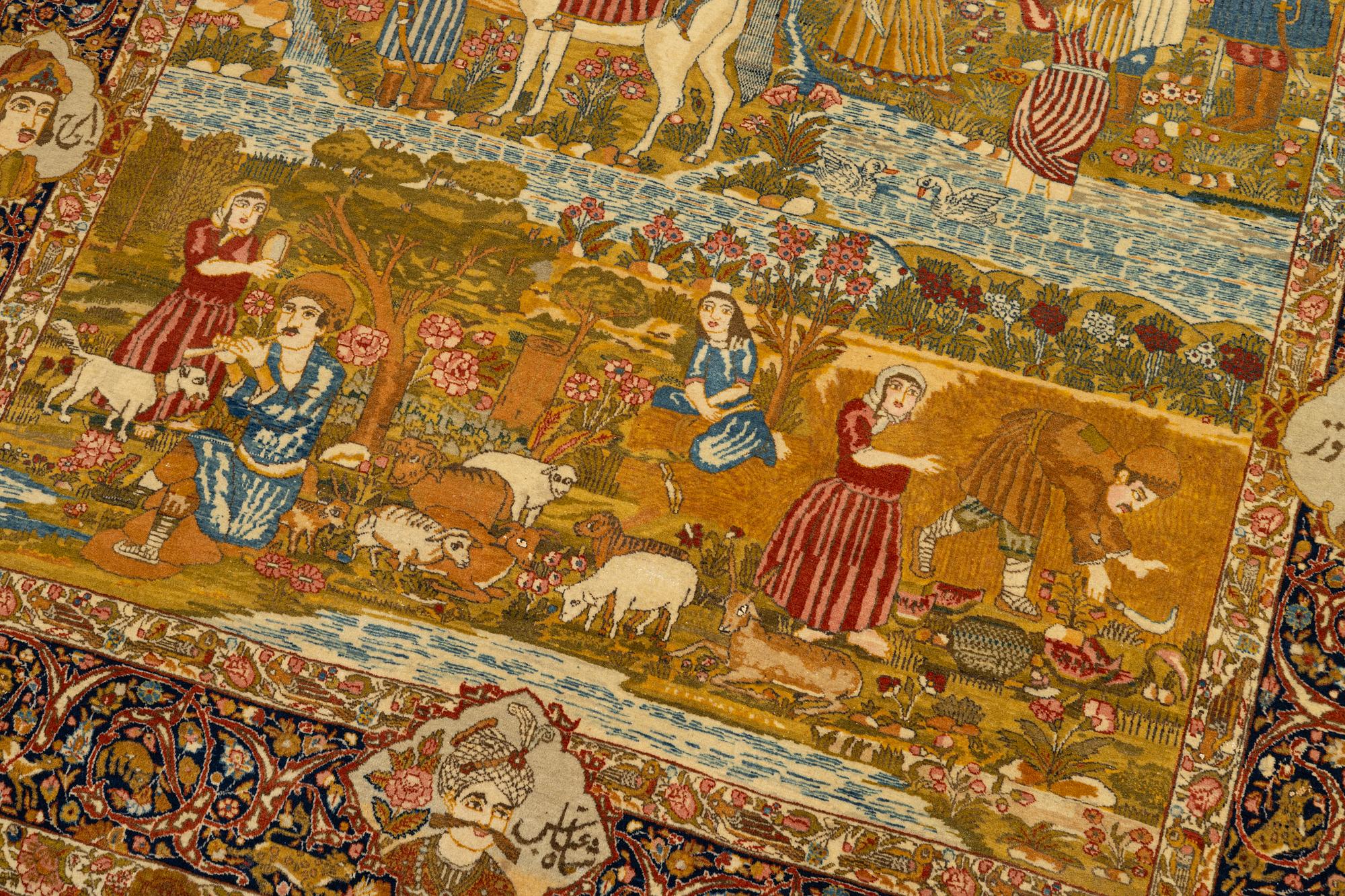 An antique Tabriz rug, Northwest Persia, c. 267 x 162 cm.