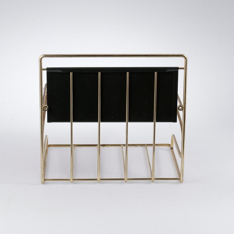 TELEFONHYLLA, plåt och mässing, 1900-tal.