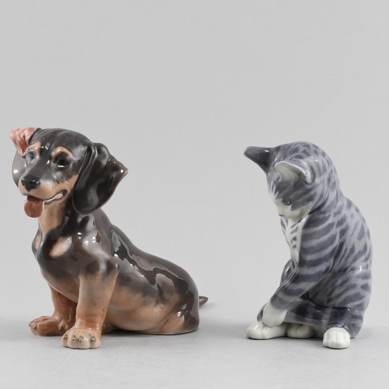 FIGURINER, 2 st, porslin, Royal Copenhagen, 1900-talets andra hälft.