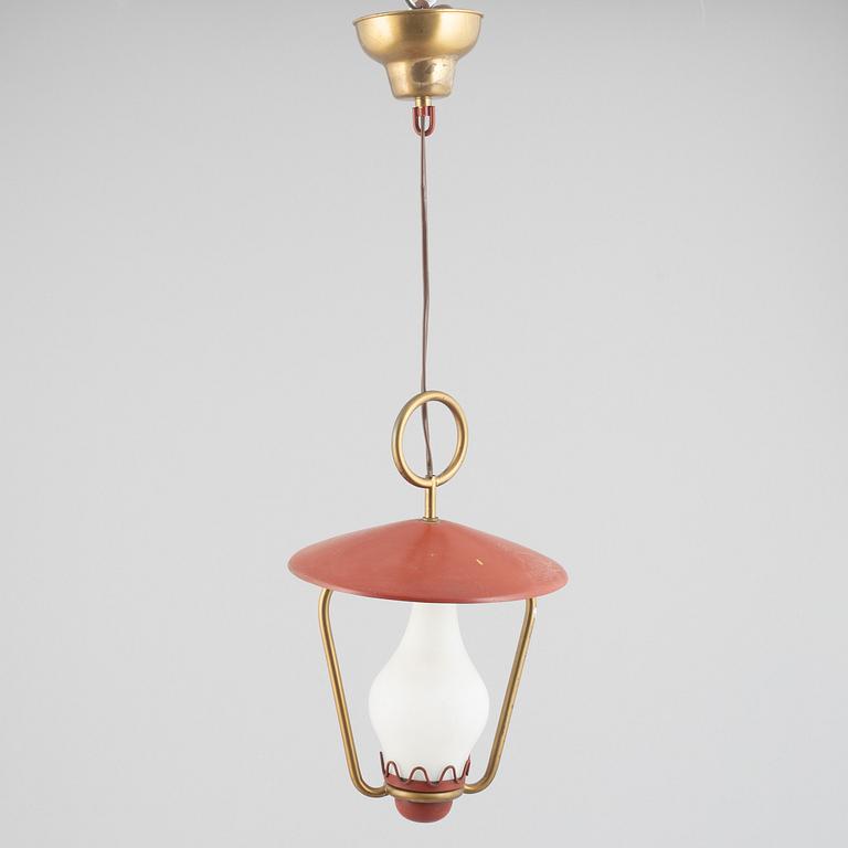 Hans Bergström, probably. A Swedish Modern ceiling lamp, Ateljé Lyktan, Åhus, 1940s.