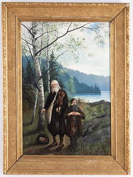 Unknown artist, oil on canvas, signed carl Törnblom and dated Stockholm 1886.