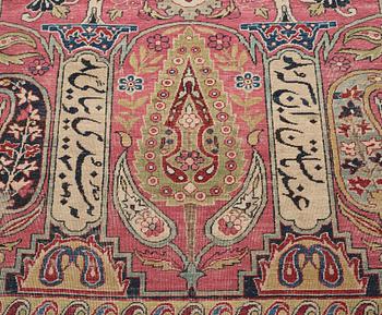 MATTO, an antique Kerman Laver, ca 363 x 301 cm.