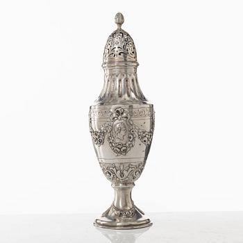 Sockerruska, silver 800, Tyskland, omkring 1900.