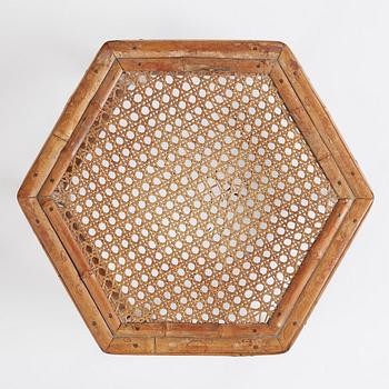 A spotted bamboo table, Qing dynasty late 18th century.