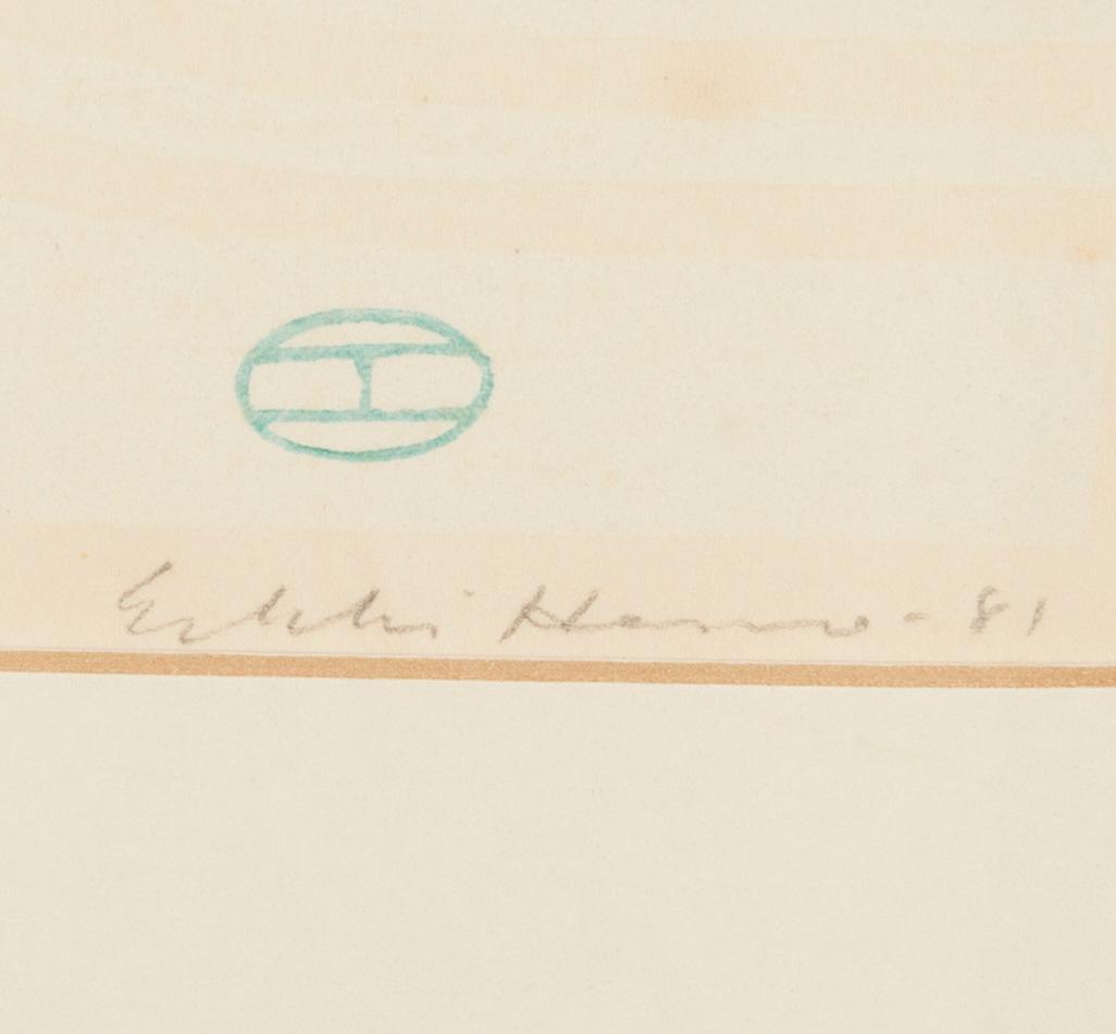 ERKKI HERVO, träsnitt, signerat, daterat -81 och numrerat 46/50.