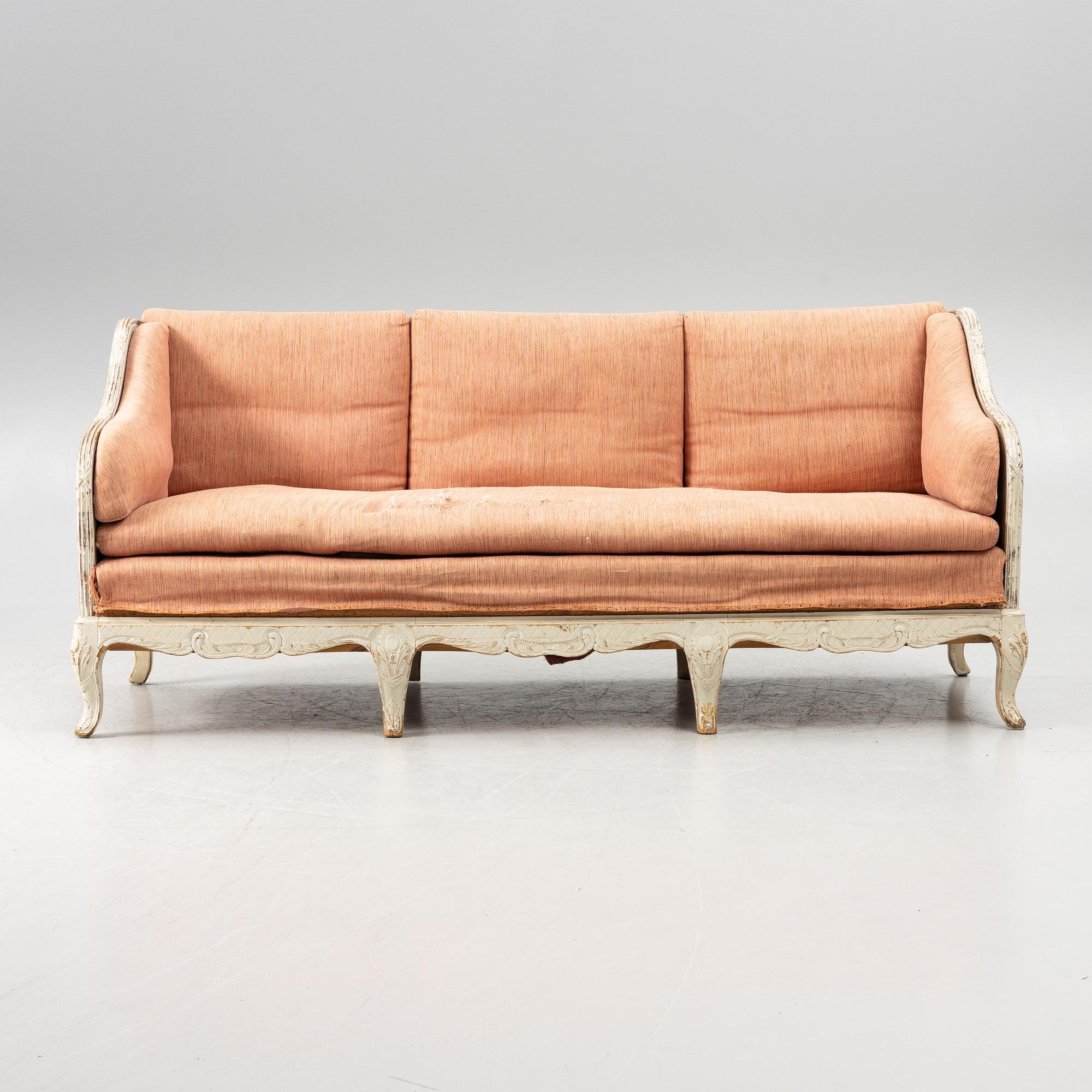 A Rococo -style sofa, 20th century.