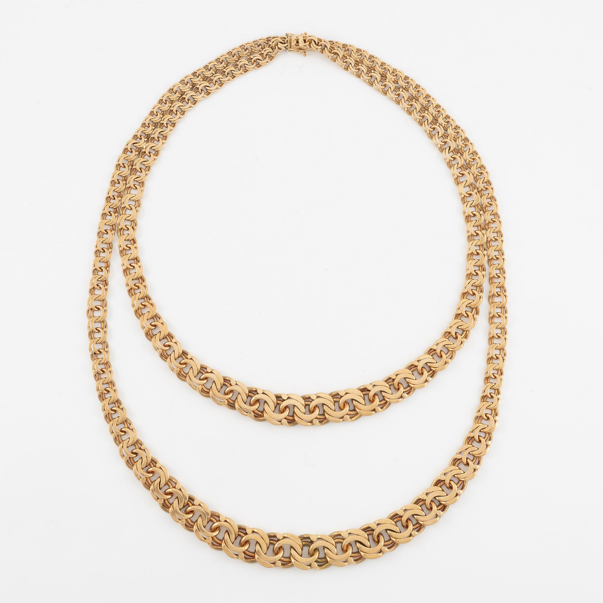 Necklace, 18K gold.
