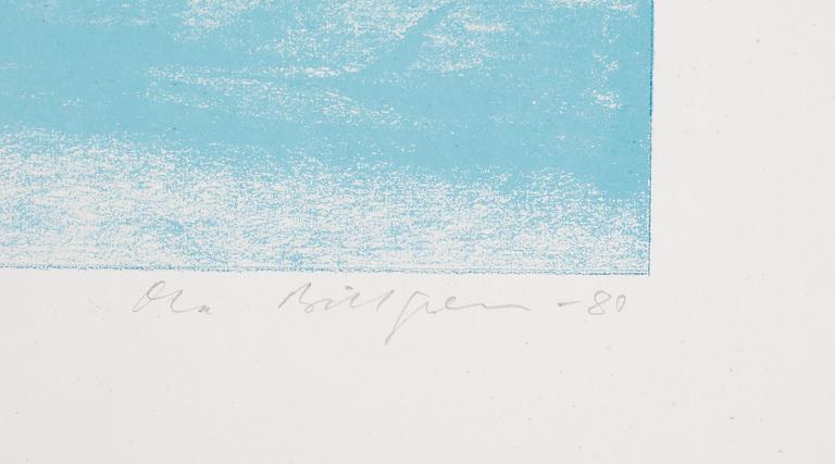 OLA BILLGREN, färglitografi, sign o dat -80. Numr 29/260.