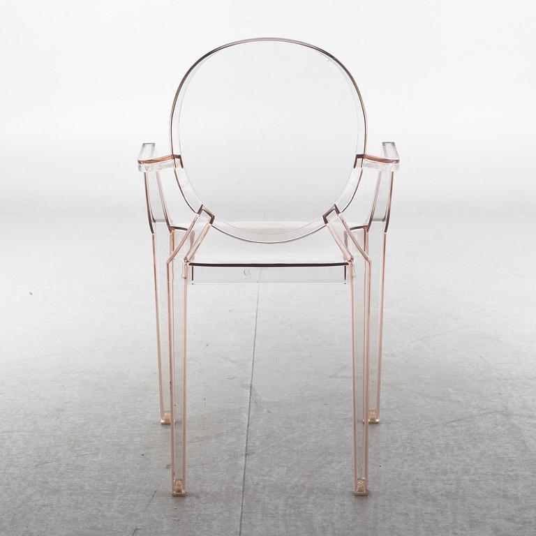 KARMSTOL, "Louis Ghost", Philippe Starck för Kartell, märkt.