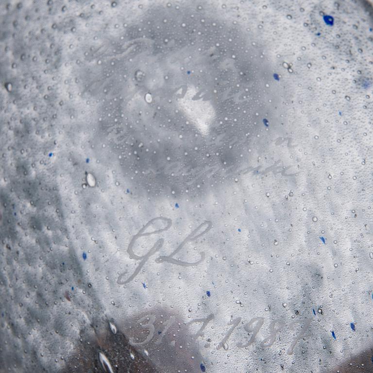 FIGURINER, 2 st, glas, signerade O. Toikka Napapiiri resp. O. Toikka Nuutajärvi, Napapiirin Lasi och Iittala.