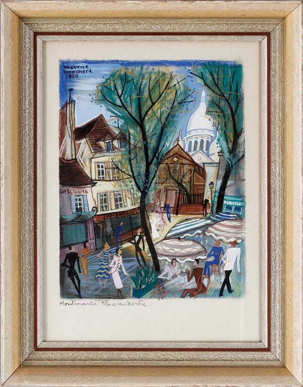 MAURICE BLANCHARD, blandteknik, signerad.