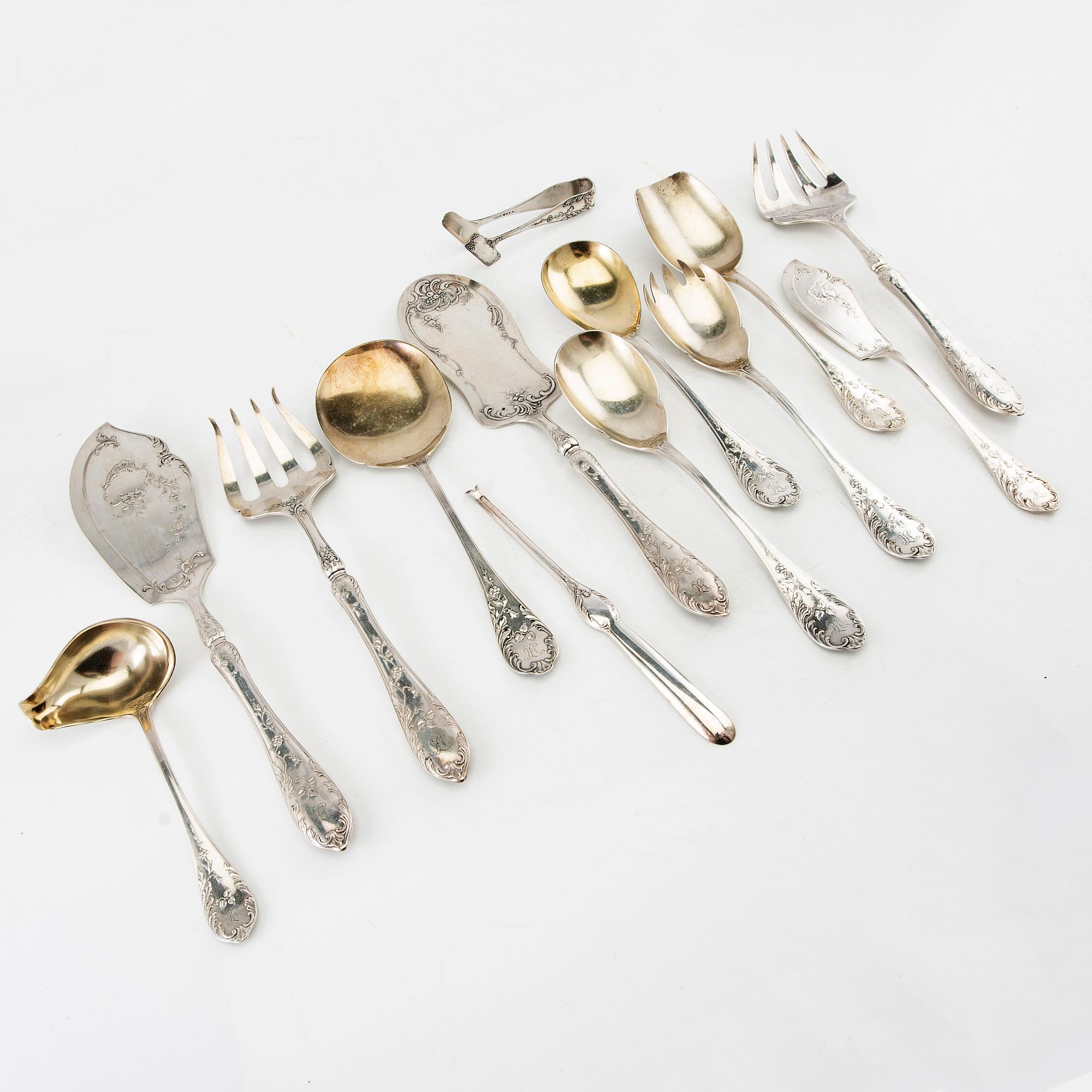 WA Bolin, bestick 150 dlr "Rococo" modell C  1920-tal.