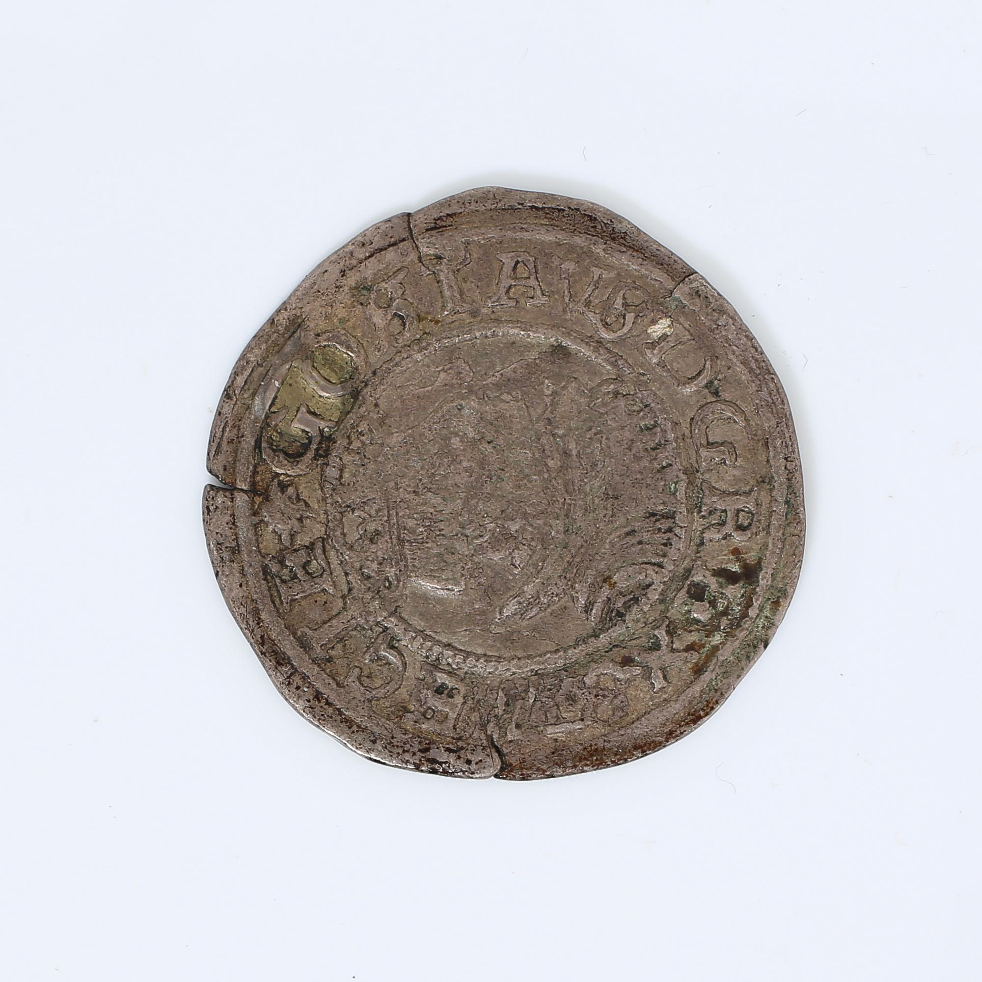 SILVER MYNT, 2 öre, silver, Gustav Vasa, Svartsjö, 1541. Vikt ca 2,48 g.