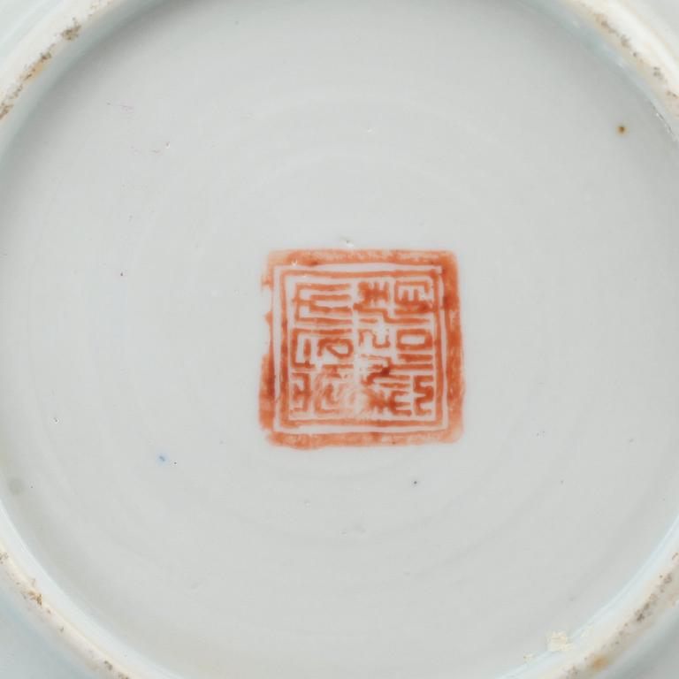 FAT, 2 par, porslin, Kina, 1800-/1900-tal.