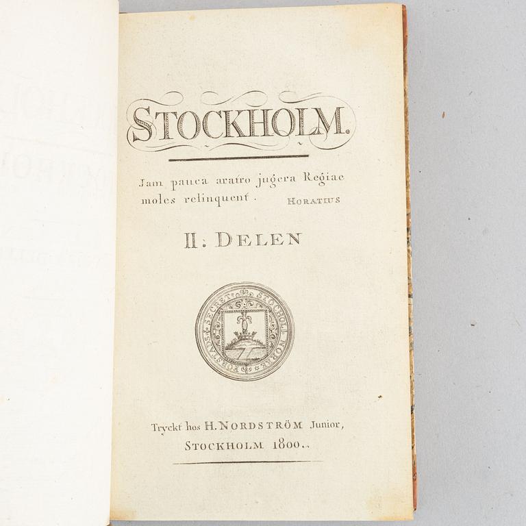 Stockholmiana 1685-1829, 8 vol.