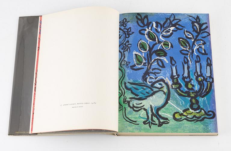 Marc Chagall, book, 'Vitraux Pour Jéruslem', published by André Sauret, Monte Carlo, 1962.