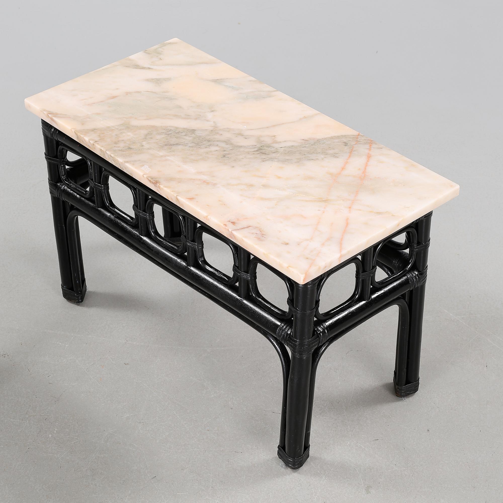 A pair of side tables, second half of the 20th century.