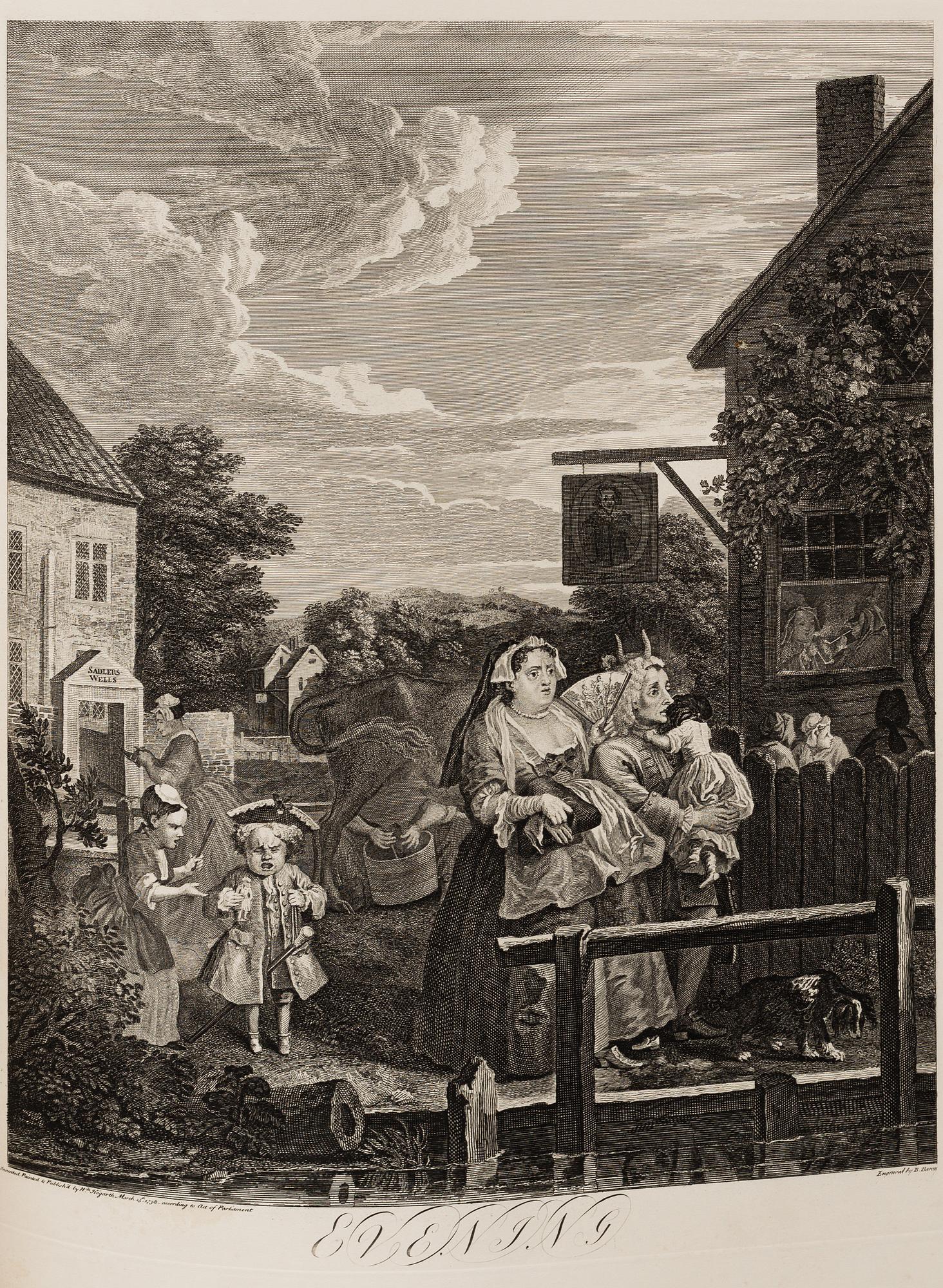 BOOK, "The Works of William Hogarth", 1822, published by Baldwin & Cradock, London.