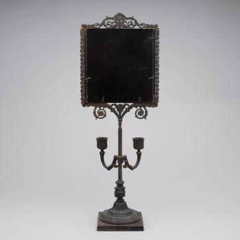 LÄSLJUSSTAKE, senempire, 1800-tal, gjutjärn.