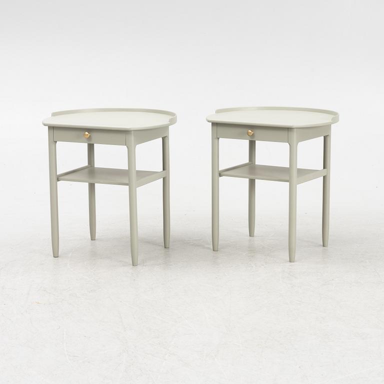 Sven Engström and Gunnar Myrstrand, a pair of bedside tables, Bodafors, 1963.