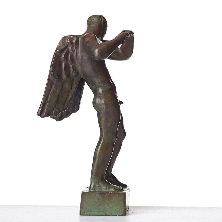 Carl Milles, "Flöjtblåsande ängel" (Angel with a flute).