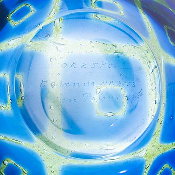 Sven Palmqvist, a 'Ravenna' glass bowl, Orrefors, Sweden.