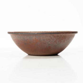 Stig Lindberg, a stoneware bowl, Gustavsbergs Studio, Sweden, 1965.