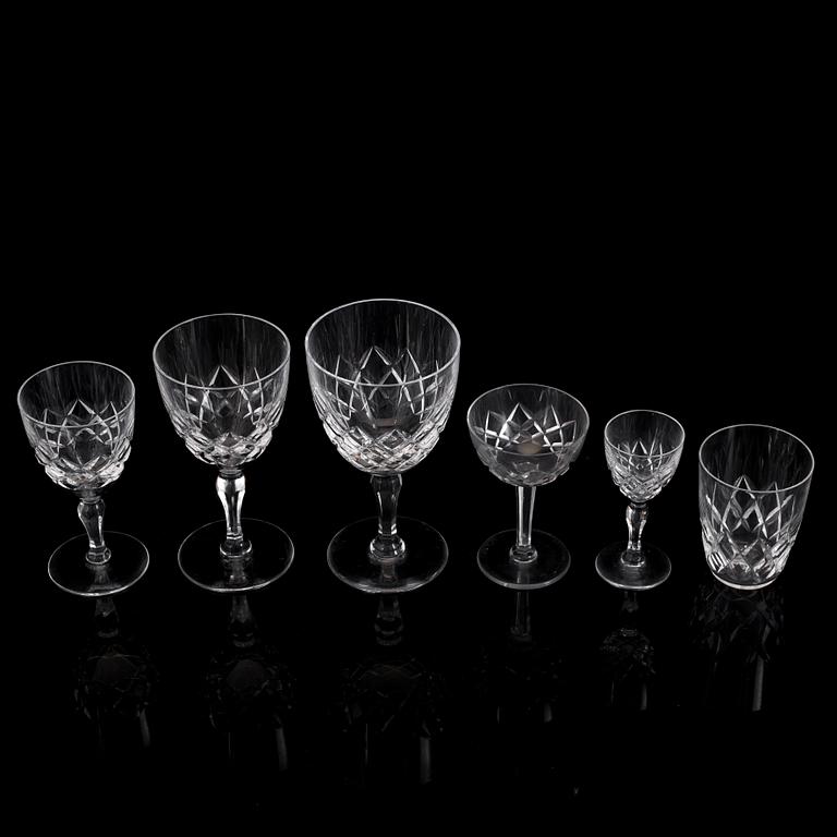 A 58 piece 'Karolina' glass service, Orrefors, second half of the 20th Century.