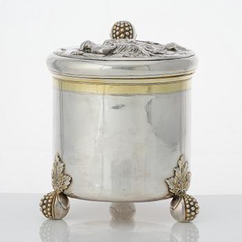 Hans Richter, dryckeskanna, silver, Stockholm (1661-1695 (1711-), före 1689. Barock.