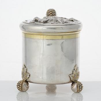 A Swedish Baroque parcel-gilt silver tankard, mark of Hans Richter, Stockholm (1661-1695 (1711-)), before 1689.