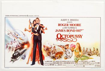 A Belgian movie poster James Bond  "Octopussy" 1983.