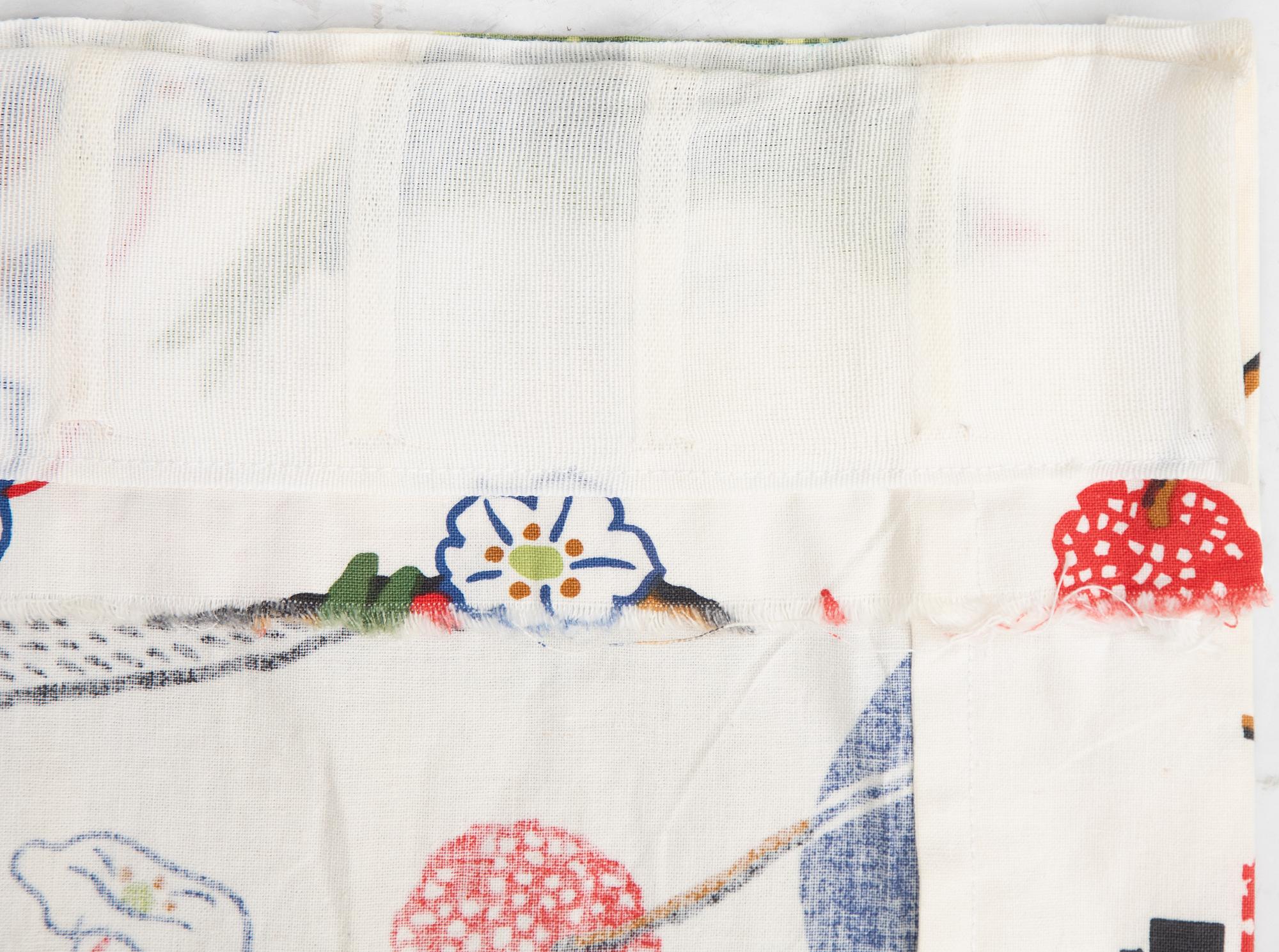 Josef Frank, curtains, a pair, "Green Birds", Svenskt Tenn.