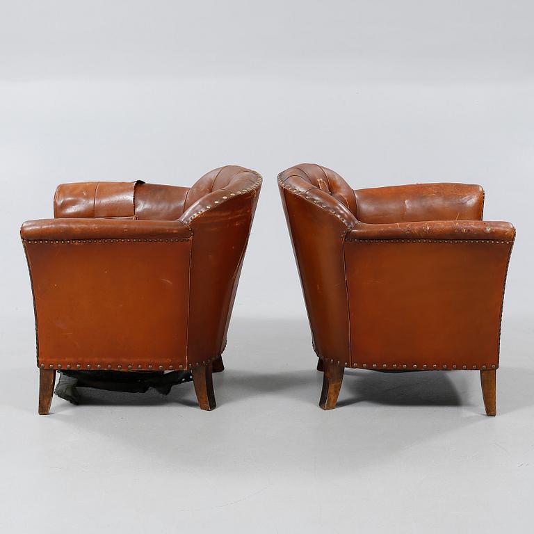 Early 20th century armchairs.