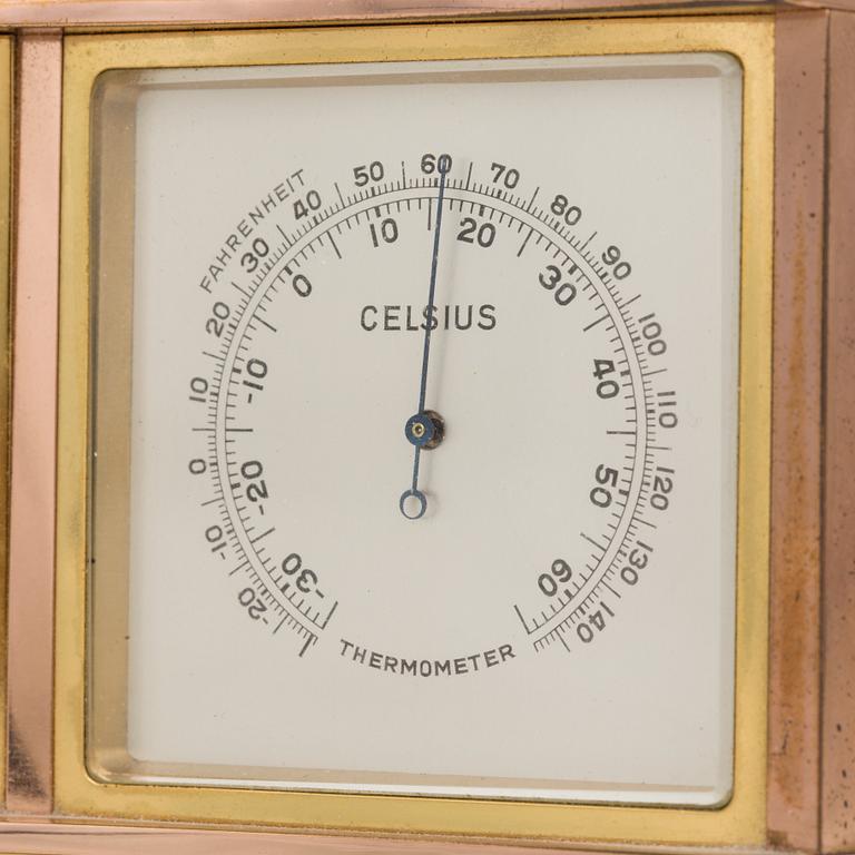 ANGELUS, super, table clock, barometer, thermometer, 190 x 88 mm,