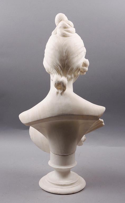 BYST, vit alabaster. 1800-talets slut.