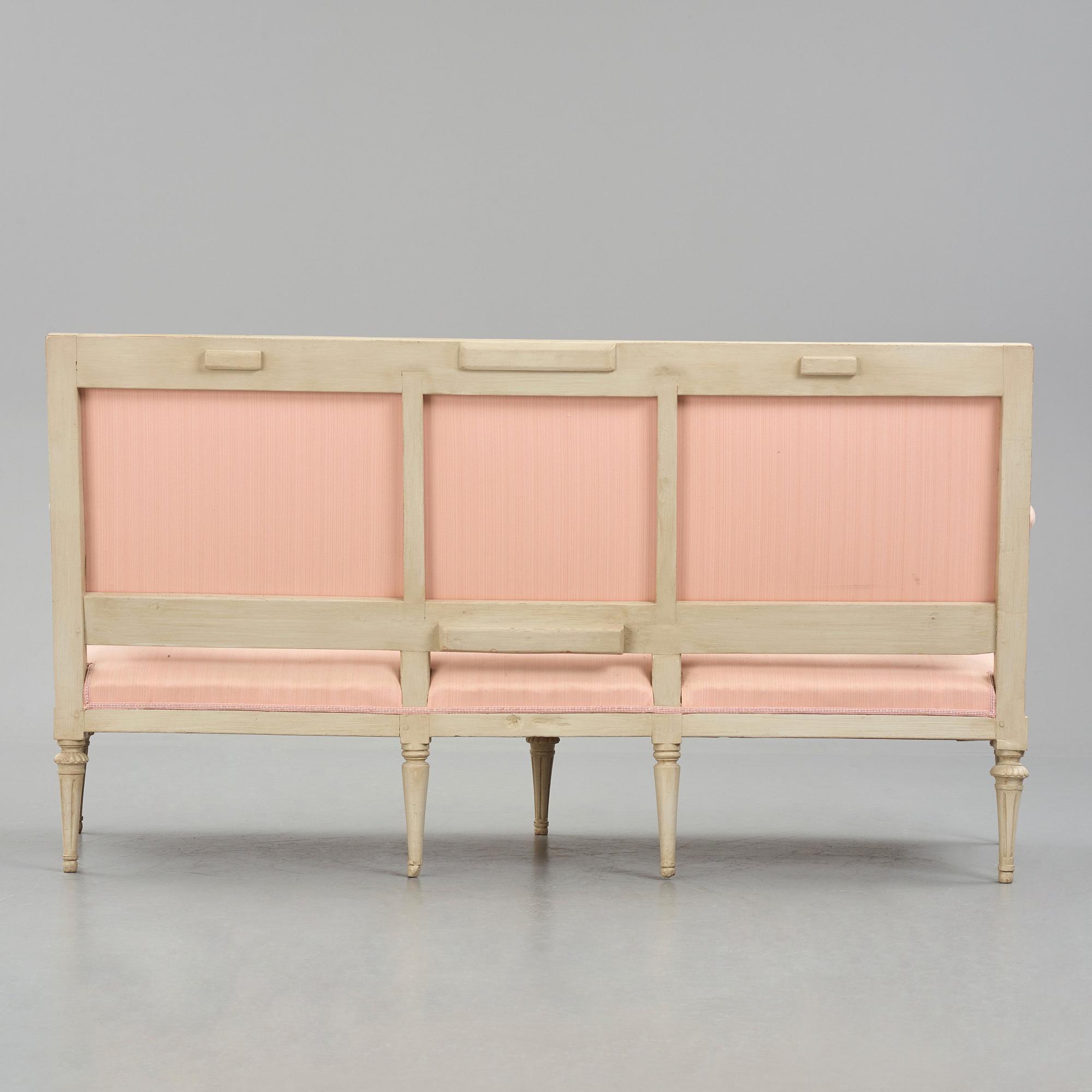 Soffa, Stockholmsarbete, 1700-talets senare del, Gustaviansk.