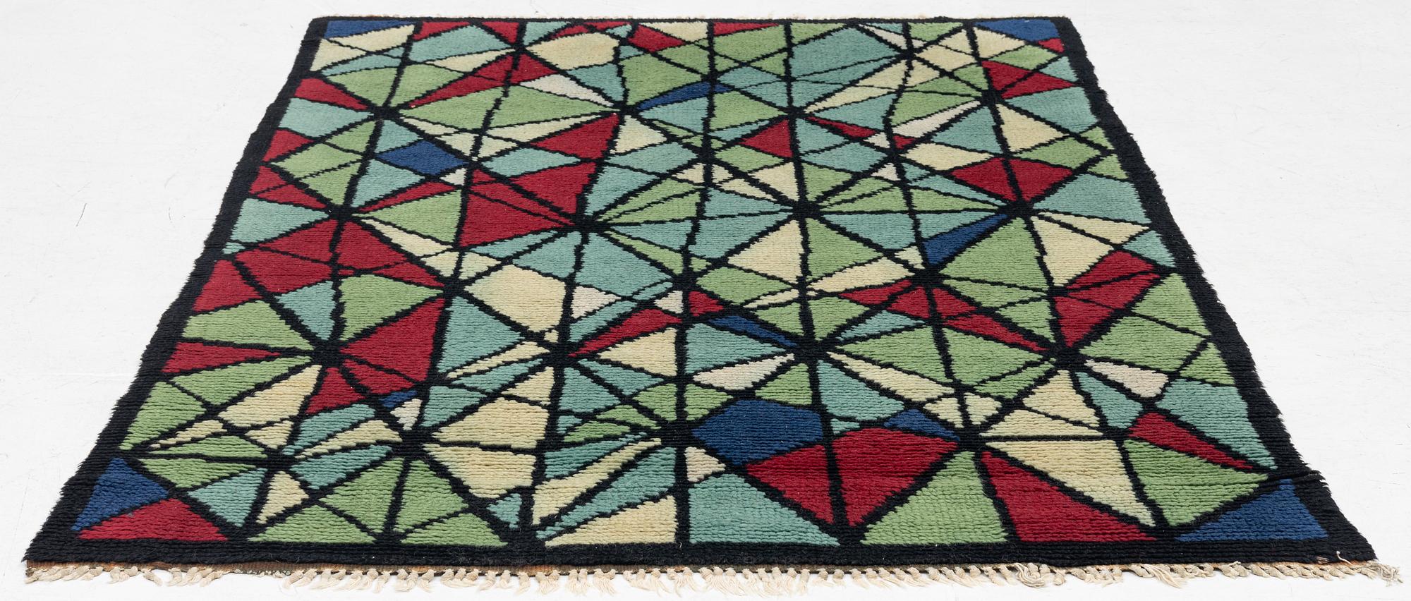 Matta, flossa, Sverige, 1950-tal, ca. 194 x 137 cm.