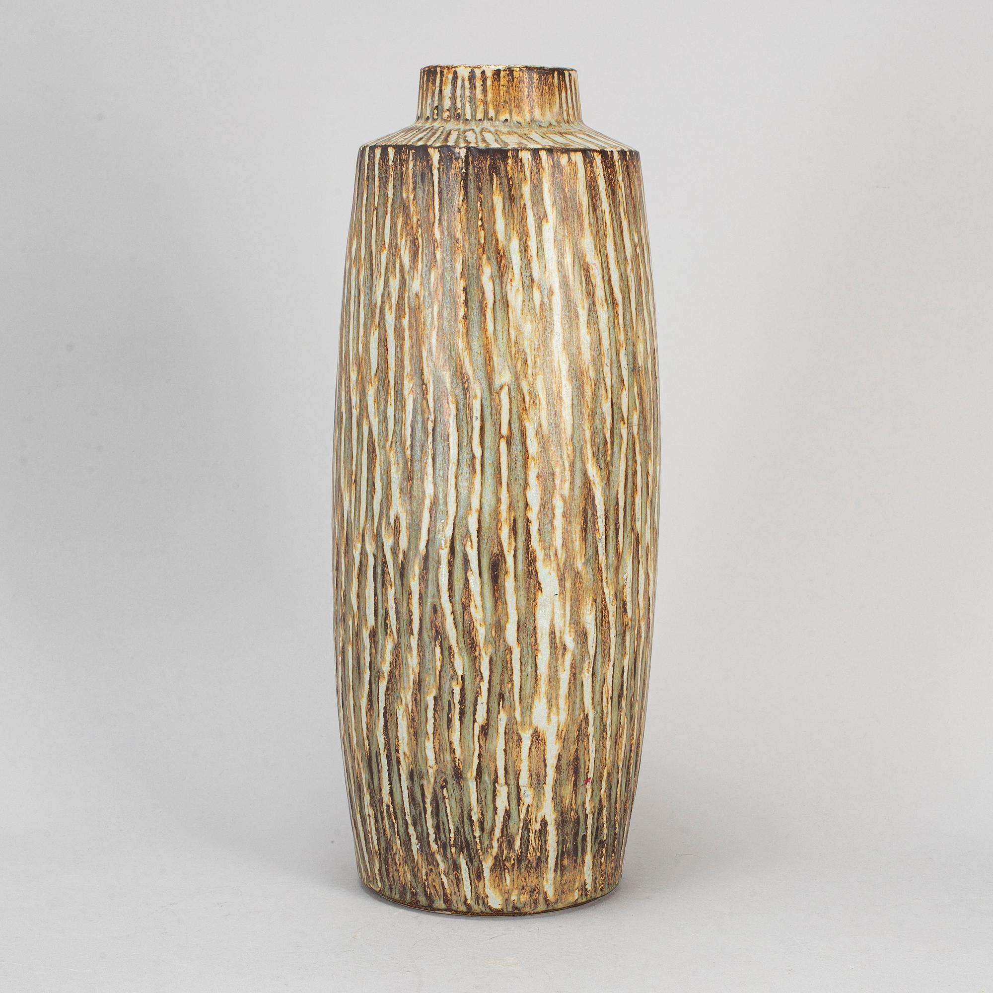 GUNNAR NYLUND, golvvas, stengods, "Rubus", Rörstrand.