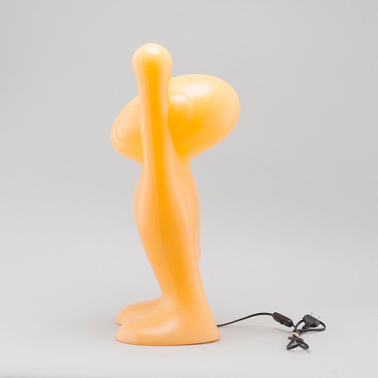 A 2001 "super G" table lamp by Guido Venturini for Alessi, Italy.