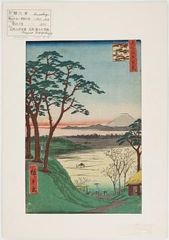 Ando Utagawa Hiroshige, färgträsnitt, Japan.