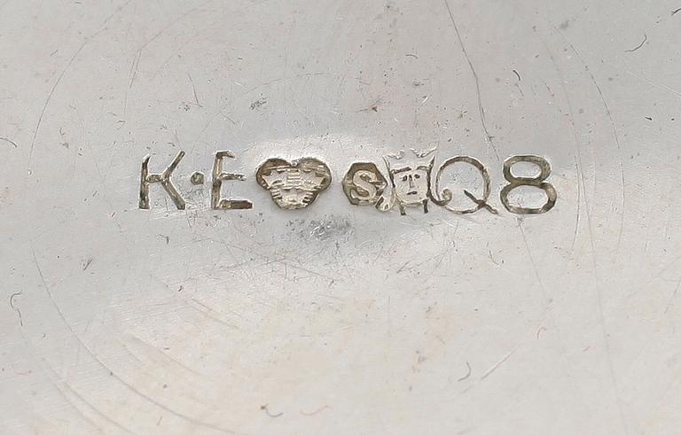 PARTI SILVER, 47 delar, bla Ceson Guldvaru AB, Göteborg, 1987, Tot vikt ca 1657g.