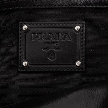 Prada, väska, svart skinn.
